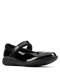 CLARKS Kids' Leather Riptape Mary Jane Shoes (Kid Shoe 10-2.5)