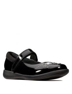CLARKS Kids' Leather Mary Jane School Shoes (Kid 10-2.5)