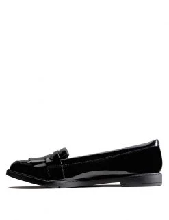 CLARKS Shoes Kids' Leather Slip-on Loafers (Youth Size 3-8) -School Uniform Sales Store SD 01 T94 3170P Y1 X EC 4