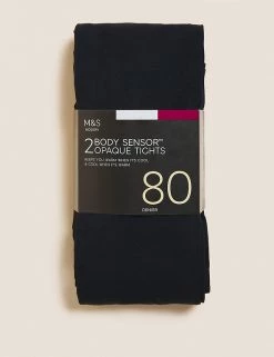 M&S Collection 2pk 80 Denier Body Sensor™ Tights 13 M&S Collection 2pk 80 Denier Body Sensor™ Tights -School Uniform Sales Store SD 02 T60 2260 F0 X EC 0