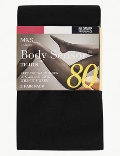 M&S Collection 2pk 80 Denier Body Sensor™ Tights