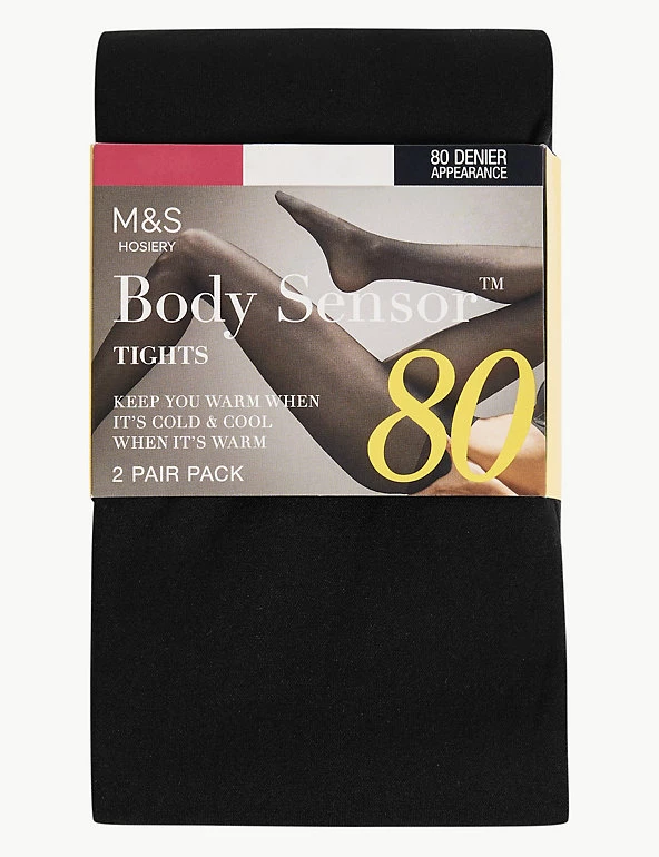 M&S Collection 2pk 80 Denier Body Sensor™ Tights 3 M&S Collection 2pk 80 Denier Body Sensor™ Tights