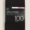 M&S Collection 2pk 100 Denier Body Sensor™ Opaque Tights 2 M&S Collection 2pk 100 Denier Body Sensor™ Opaque Tights -School Uniform Sales Store SD 02 T60 2263 Y0 X EC 0