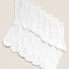 M&S Collection 7pk Of Ankle School Socks -School Uniform Sales Store SD 04 T64 2029S Z0 X EC 0