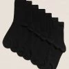 M&S Collection 7pk Of Ankle School Socks