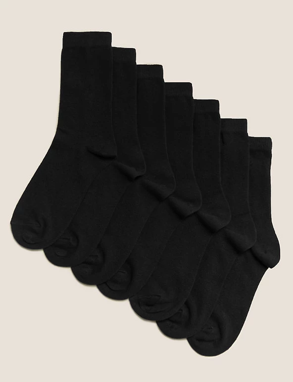 M&S Collection 7pk Of Ankle School Socks 3 M&S Collection 7pk Of Ankle School Socks