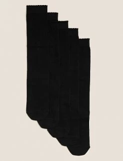 M&S Collection Socks & Tights 5pk Of Knee High Socks