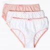 M&S Collection Underwear 10pk Pure Cotton Spotted Knickers (2-16 Yrs) -School Uniform Sales Store SD 04 T71 1201V A4 X EC 1