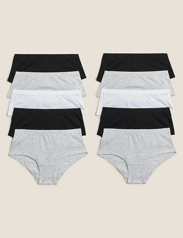 M&S Collection Underwear 10pk Cotton Rich Shorts (2-16 Yrs) 3 M&S Collection Underwear 10pk Cotton Rich Shorts (2-16 Yrs)