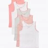 M&S Collection Underwear 5 Pack Pure Cotton Spotted Vests (2-16 Yrs) -School Uniform Sales Store SD 04 T71 1209V A4 X EC 0