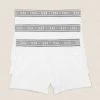 M&S Collection Underwear 3pk Cotton Rich With Stretch Plain Trunks (6-16 Yrs) -School Uniform Sales Store SD 04 T71 2584A Z0 X EC 0