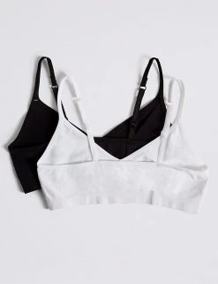 M&S Collection Underwear 2pk Seamfree Cropped Tops (9-16 Yrs) 5 M&S Collection Underwear 2pk Seamfree Cropped Tops (9-16 Yrs) -School Uniform Sales Store SD 04 T71 4887 YZ X EC 1