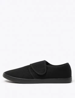 M&S Collection Footwear Kids' Riptape Plimsolls (7 Small - 4 Large) -School Uniform Sales Store SD 04 T72 2016B Y0 X EC 1