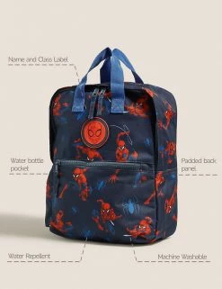 M&S Collection Bags Kids' Spider-Man™ Water Repellent Nursery Backpack -School Uniform Sales Store SD 04 T72 6054J ZZ X EC 90