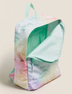 M&S Collection Accessories Kids' Water Repellent Marble Print School Backpack 12 M&S Collection Accessories Kids' Water Repellent Marble Print School Backpack -School Uniform Sales Store SD 04 T72 6131B ZZ X EC 3