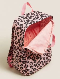 M&S Collection Accessories Kids' Water Repellent Leopard School Backpack -School Uniform Sales Store SD 04 T72 6134B A0 X EC 3