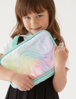 M&S Collection Lunchboxes Kids' Marble Print Lunch Box -School Uniform Sales Store SD 04 T72 7020B ZZ X EC 1