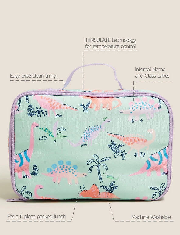 M&S Collection Accessories Kids' Dinosaur Lunch Box 4 M&S Collection Accessories Kids' Dinosaur Lunch Box - Image 2