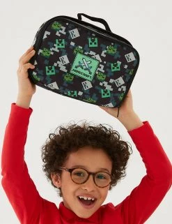 M&S Collection Lunchboxes Kids' Minecraft™ Lunch Box -School Uniform Sales Store SD 04 T72 7025F Y0 X EC 1