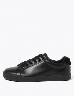 M&S Collection Footwear Kids' Leather Freshfeet™ Trainers (13 Small - 9 Large) -School Uniform Sales Store SD 04 T72 8464B Y0 X EC 1