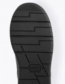 M&S Collection Kids’ Leather Riptape School Shoes (8 Small - 1.5 Large) -School Uniform Sales Store SD 04 T72 8546B Y0 X EC 3