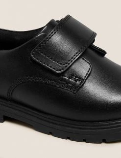 M&S Collection Kids' Leather Riptape School Shoes (8 Small - 1 Large) -School Uniform Sales Store SD 04 T72 8558B Y0 X EC 2