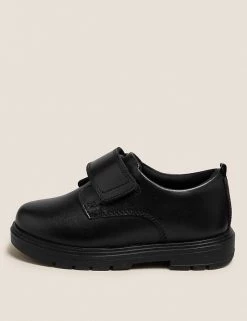 M&S Collection Kids' Leather Riptape School Shoes (8 Small - 1 Large) -School Uniform Sales Store SD 04 T72 8558B Y0 X EC 4