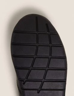 M&S Collection Footwear Kids' Leather Light Up Riptape School Shoes (8 Small - 1 Large) -School Uniform Sales Store SD 04 T72 8595B Y0 X EC 3