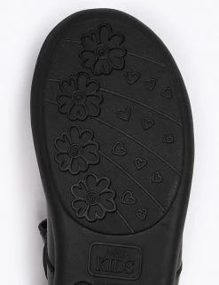 M&S Collection Kids’ Leather Flashing Light School Shoes (8 Small -1 Large) -School Uniform Sales Store SD 04 T72 8649B Y0 X EC 3