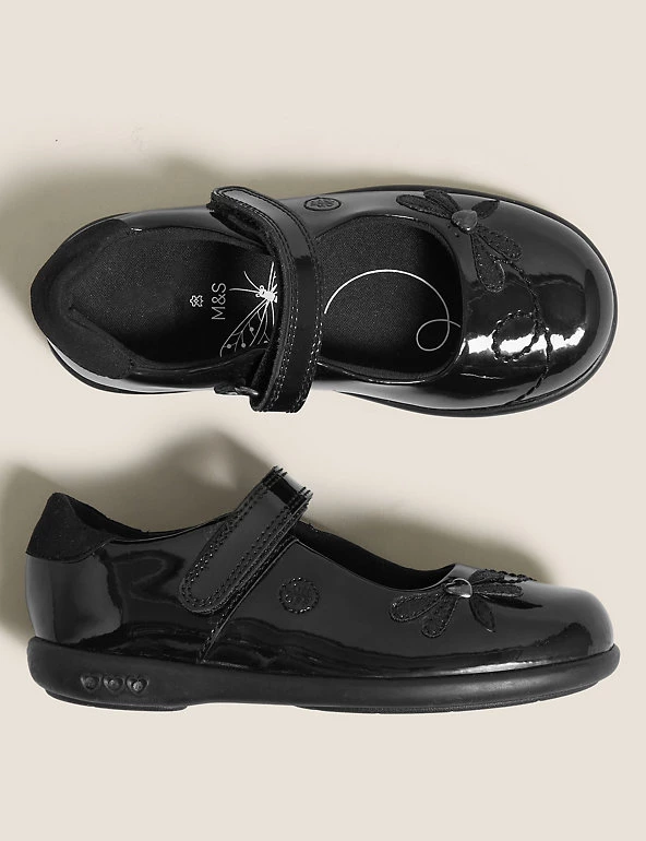 M&S Collection Footwear Kids' Leather Flashing Light School Shoes (8 Small - 1 Large) 4 M&S Collection Footwear Kids' Leather Flashing Light School Shoes (8 Small - 1 Large) - Image 2