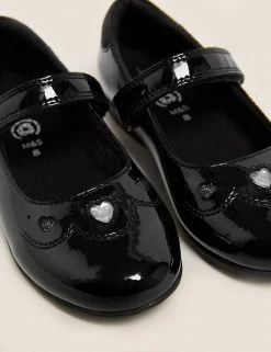 M&S Collection Kids' Leather Riptape School Shoes (8 Small - 1 Large) -School Uniform Sales Store SD 04 T72 8665B Y0 X EC 2