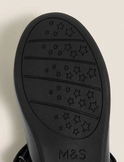 M&S Collection Kids' Leather Riptape School Shoes (8 Small - 1 Large) -School Uniform Sales Store SD 04 T72 8665B Y0 X EC 3