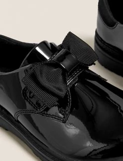 M&S Collection Kids' Leather Freshfeet™ Bow School Shoes (8 Small - 1 Large) -School Uniform Sales Store SD 04 T72 8668B Y0 X EC 2