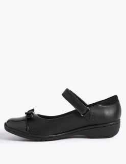 M&S Collection Kids' Leather Wedge School Shoes (13 Small - 7 Large) -School Uniform Sales Store SD 04 T72 8740B Y0 X EC 1