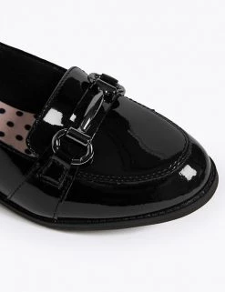 M&S Collection Shoes Kids Patent Leather Slip On Loafers (13 Small - 7 Large) -School Uniform Sales Store SD 04 T72 8751B Y0 X EC 2