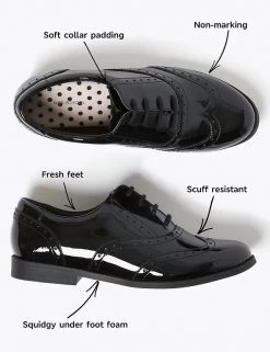 M&S Collection Kids' Leather Freshfeet™ School Shoes (13 Small - 7 Large) 13 M&S Collection Kids' Leather Freshfeet™ School Shoes (13 Small - 7 Large) -School Uniform Sales Store SD 04 T72 8756B Y0 X EC 9