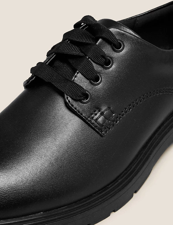 M&S Collection Kid’s Leather Freshfeet™ School Shoes (13 Small - 9 Large) 6 M&S Collection Kid’s Leather Freshfeet™ School Shoes (13 Small - 9 Large) - Image 4