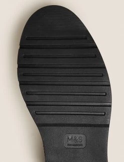 M&S Collection Kids' Leather Riptape School Shoes (13 Small-9 Large) -School Uniform Sales Store SD 04 T72 8802B Y0 X EC 3