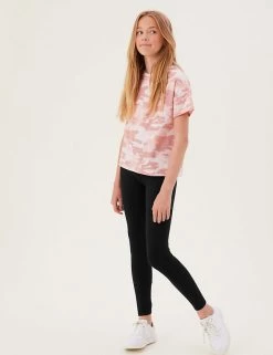 M&S Collection Cotton Rich Leggings With Stretch (2-16 Yrs) 9 M&S Collection Cotton Rich Leggings With Stretch (2-16 Yrs) -School Uniform Sales Store SD 04 T74 3126V Y0 X EC 1