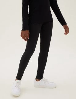 M&S Collection 5pk Cotton Rich Leggings With Stretch (6-16 Yrs) -School Uniform Sales Store SD 04 T74 3128E Y0 X EC 2