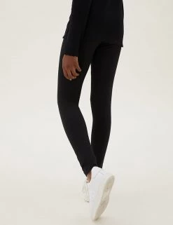 M&S Collection 5pk Cotton Rich Leggings With Stretch (6-16 Yrs) -School Uniform Sales Store SD 04 T74 3128E Y0 X EC 3