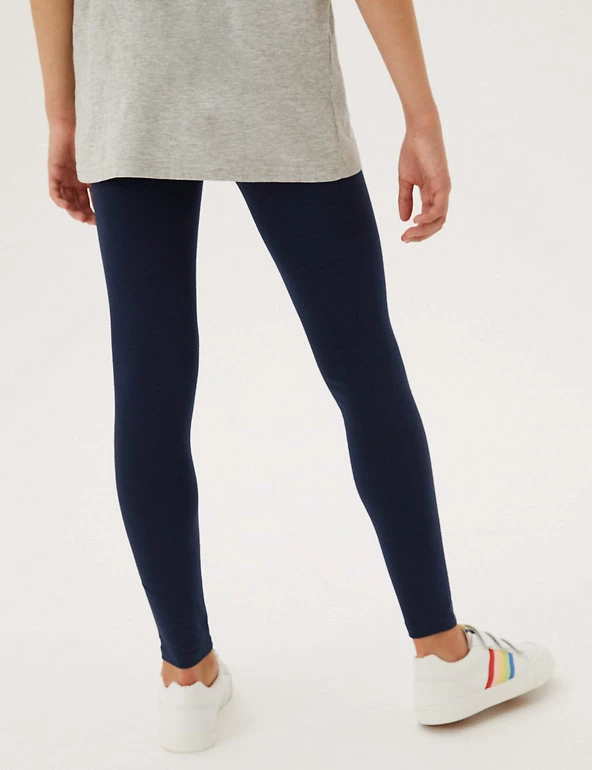 M&S Collection 5pk Cotton Rich Leggings (6-16 Yrs) 6 M&S Collection 5pk Cotton Rich Leggings (6-16 Yrs) - Image 4