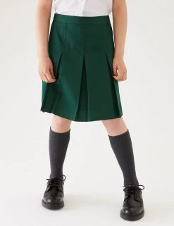 M&S Collection Skirts Girls' Permanent Pleats School Skirt (2-16 Yrs) -School Uniform Sales Store SD 04 T76 0132 J0 X EC 1