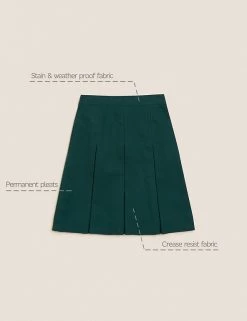 M&S Collection Skirts Girls' Permanent Pleats School Skirt (2-16 Yrs) -School Uniform Sales Store SD 04 T76 0132 J0 X EC 90