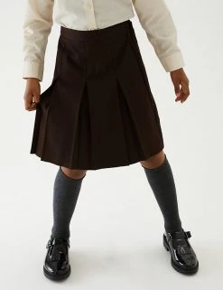 M&S Collection Skirts Girls' Permanent Pleats School Skirt (2-16 Yrs) -School Uniform Sales Store SD 04 T76 0132 N0 X EC 1