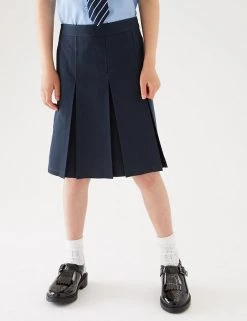 M&S Collection Skirts Girls' Slim Fit Permanent Pleats School Skirt (2-18 Yrs) -School Uniform Sales Store SD 04 T76 0137 F0 X EC 1