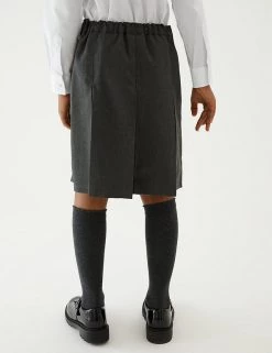 M&S Collection Skirts Girls' Plus Fit Permanent Pleats School Skirt (2-18 Yrs) -School Uniform Sales Store SD 04 T76 0140P T0 X EC 2