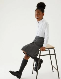 M&S Collection Skirts Girls' Longer Length School Skirt (2-16 Yrs)