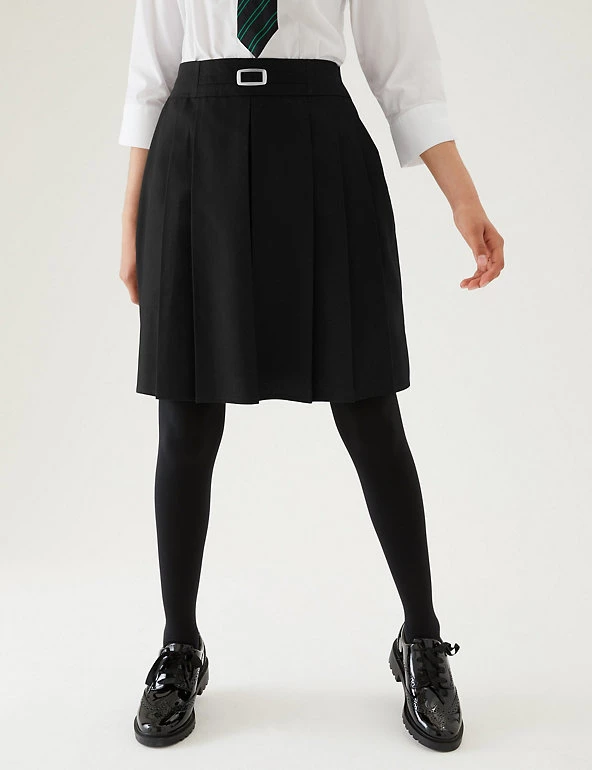 M&S Collection Skirts Girls' Permanent Pleats School Skirt (2-16 Yrs) 10 M&S Collection Skirts Girls' Permanent Pleats School Skirt (2-16 Yrs) - Image 8