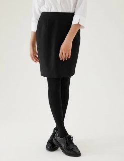 M&S Collection Skirts Girls' Short Pencil School Skirt (9-16 Yrs) -School Uniform Sales Store SD 04 T76 0302 Y0 X EC 1